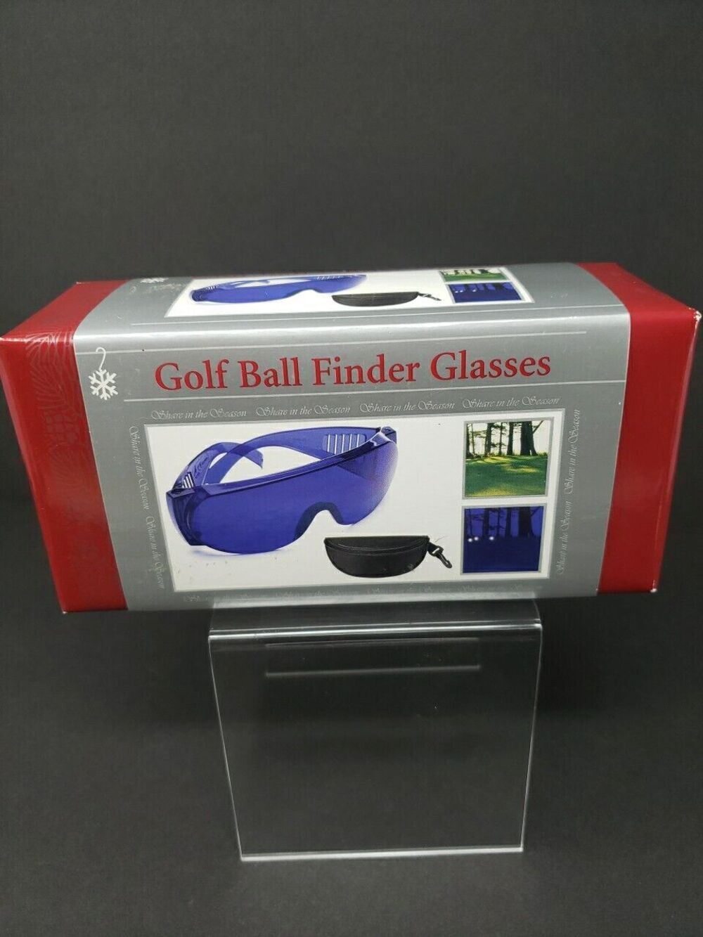 Golf Ball Finder Glasses New In Box Giftwrapped Carry Case Fits Over Eyewear